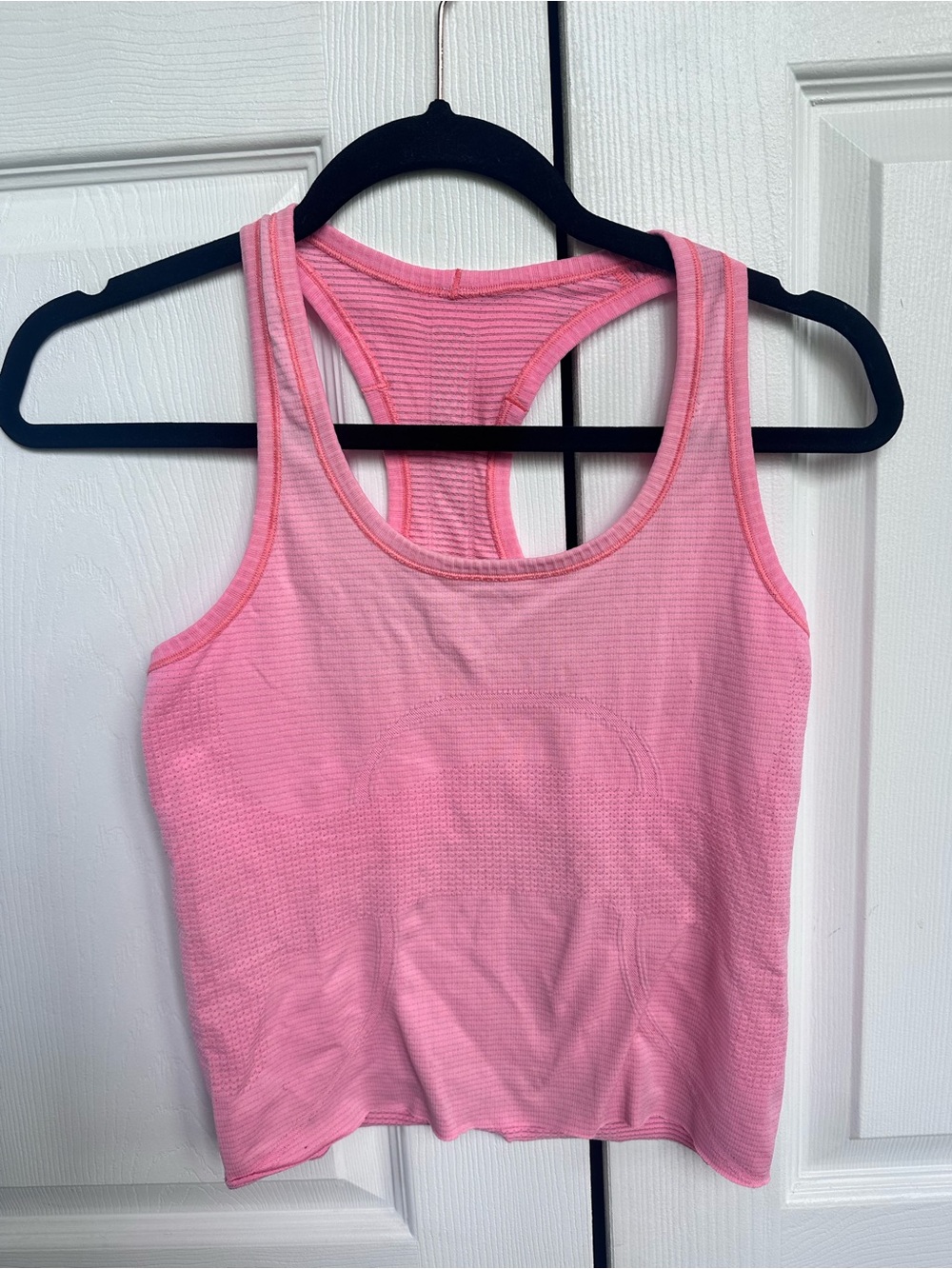 lululemon athletica Pink Ribbed Racerback Tank